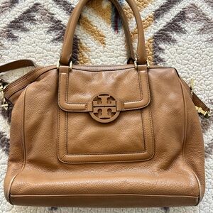 Tory Burch Brown Leather Satchel